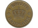 DANEMARK 1 KRONE 1925 HCNGJ TB+