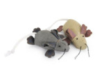 Jouet souris en toile de jute pour chat