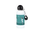 Gourde aluminium basketball bleu turquoise "Le boy qui fait du basketball" - Personnalisable