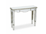 Console tiroirs bois miroir 110x34x85cm