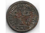 DIOCLETIEN (284-305) ANTONINIEN IOVI HERCV CONCER AVG XXI A 4.15 gr TTB+