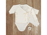 Body bébé bio naissance au 6 mois brodé Amour