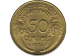 FRANCE 50 CENTIMES MORLON 1931 SUP/NC