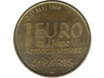EURO TEMPORAIRE 1 EURO DE PARIS 13ème 1998 UNC