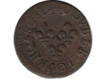 LOUIS XIII (1610-1643) DOUBLE TOURNOIS 1619 G (Poitiers) B+