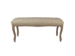 Banc bois beige marron 112x36x50cm