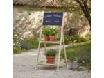 Etagères à plantes avec écriteau 63x28x29 cm