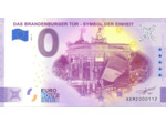 ALLEMAGNE 2020-8 DAS BRANDERBURGER TOR BILLET SOUVENIR 0 EURO TOURISTIQUE