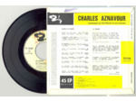 45 Tours CHARLES AZNAVOUR "LE TEMPS" / "AVEC"