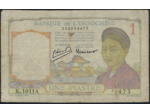 INDOCHINE 1 PIASTRE NON DATE (1932-1939) SERIE K.10114 TB+ (W54c)