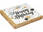 Procos Lot de 20 serviettes en papier imprimées "Happy birthday" étoiles et ballons 33 x 33 cm 10232053