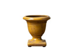 Mini vasque moutarde céramique 12x12x12cm