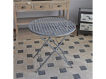 Table de jardin en fer pliante 71x70 cm