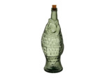 Bouteille carafe  poisson sauge 12x33cm