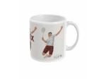 Tasse ou mug "Joueur de badminton" - personnalisable