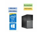 Dell optiplex 3020 MT - Windows 10 - i3 8Go 240Go SSD - Ordinateur Tour Bureautique PC