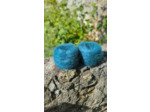 Pelote FLOCON (80% Kid mohair 20% soie) - Bleu paon