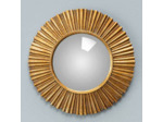 Petit miroir convexe doré Sanctus 18cm