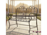 Banc jardin fer vintage 95x12x112cm