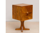 Table de chevet bois de manguier 35x35x64cm