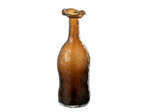 Vase éclosion verre marron 10x10x27cm