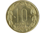 BANQUE DES ETATS DE L'AFRIQUE CENTRALE B.E.A.C 10 FRANCS 1998 SUP
