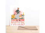 Poitiers - affiche, carte