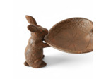 Mangeoire fonte cœur support lapin 28x15x15cm