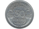 FRANCE 50 CENTIMES MORLON ALU 1947 B TTB+