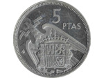 ESPAGNE 5 PESETAS 1957 (74) SUP/NC