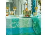 Nappe MILLE FEUILLAGES TURQUOISE Garnier Thiebaut