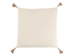 Coussin carré beige 45x45x10cm