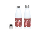 Gourde isotherme "Joueur garçon de badminton" - personnalisable