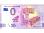ESPAGNE 2021-1 TORO CIUDAD ENOLOGICA BILLET SOUVENIR 0 EURO ANNIVERSAIRE