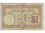INDOCHINE 1 PIASTRE SERIE U 4172 ND 1921-1931 TB+