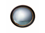 Miroir convexe noir doré 27x3x27cm