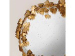 Miroir convexe feuilles de Ginkgo fer 58x58cm