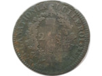 FRANCE LOUIS XVI 2 SOLS FRANÇOIS 1792 I. (Clermont-Ferrand) 22gr52 TB+