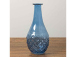 Vase Ocean bleu verre 18x8x8cm