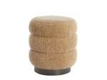 Pouf wood beige Jobbi 40x40x45cm