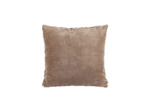 Coussin en velours couleur taupe 60x60cm