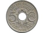 FRANCE 5 CENTIMES LINDAUER 1922 POISSY TB+