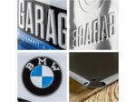 Plaque bombée et en relief BMW - Garage Maintenance And Repair - 40x30 cm.