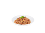 Repas Plaisir Chat, Casserole de POULET en sauce avec tomates et olives - 190g