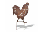 Silhouette jardin coq 26x16cm