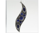 Boucles d'oreilles Lapis Lazuli et Argent Massif