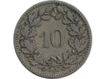 SUISSE 10 RAPPEN 1884 B TB+