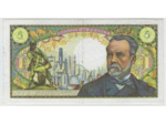 FRANCE 5 FRANCS PASTEUR 4-9-1969 K.110 SUP