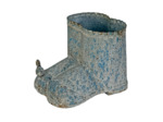 Vase boots fer patiné  20x17x16cm