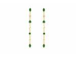 Boucles d'oreilles Macha Onyx Vert